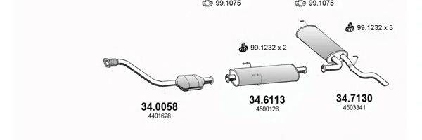 ASSO ART3035 Система выпуска ОГ