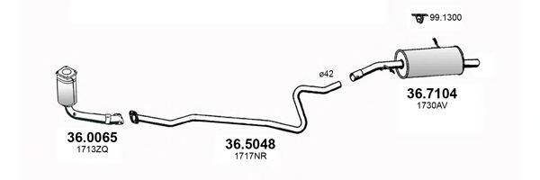 ASSO ART4392 Система выпуска ОГ