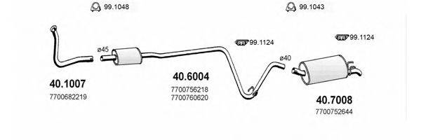 ASSO ART2053 Система выпуска ОГ
