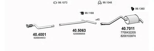 ASSO ART3009 Система выпуска ОГ