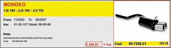 ASSO ARTSPORT0072 Глушитель для спортивного автомобиля