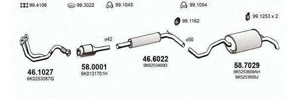 ASSO ART2918 Система выпуска ОГ