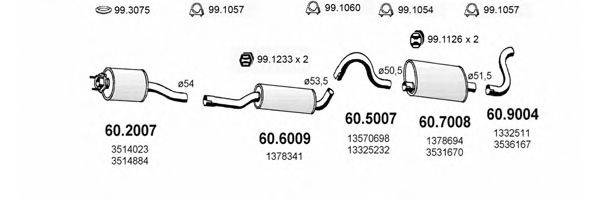 ASSO ART2479 Система выпуска ОГ