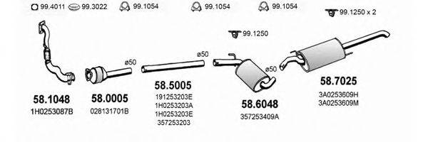 ASSO ART2547 Система выпуска ОГ