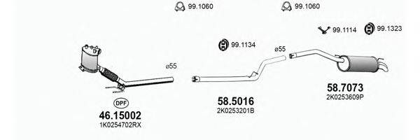 ASSO ART3768 Система выпуска ОГ