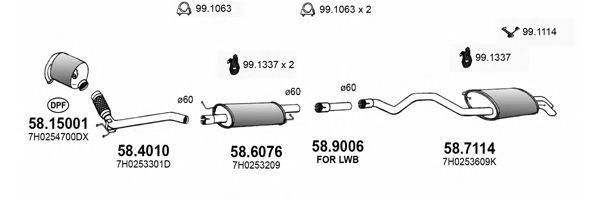 ASSO ART3862 Система выпуска ОГ