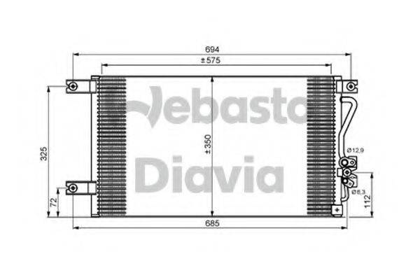 WEBASTO 82D0225613A Конденсатор, кондиционер