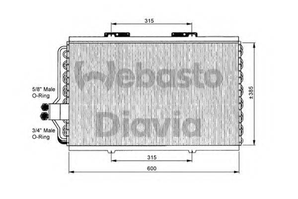 WEBASTO 82D0225062MS1A Конденсатор, кондиционер