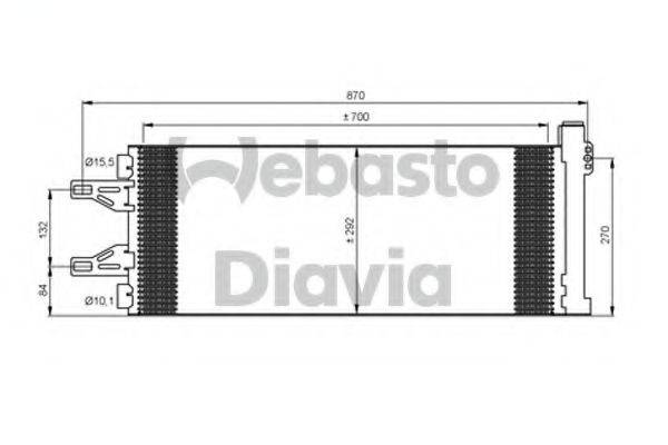 WEBASTO 82D0226235MA Конденсатор, кондиционер