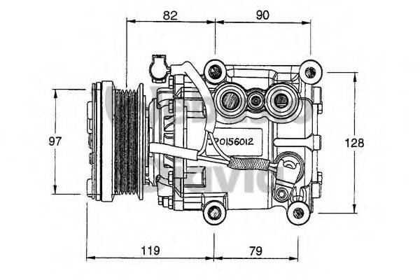 WEBASTO 82D0156012CA Компрессор, кондиционер