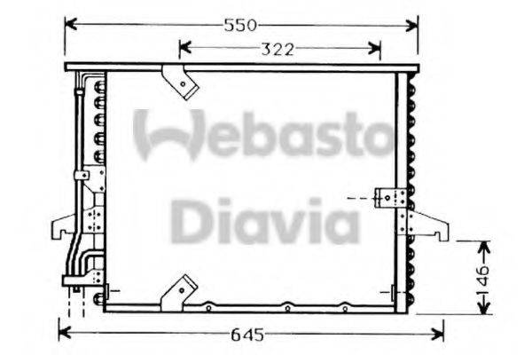 WEBASTO 82D0225016A Конденсатор, кондиционер
