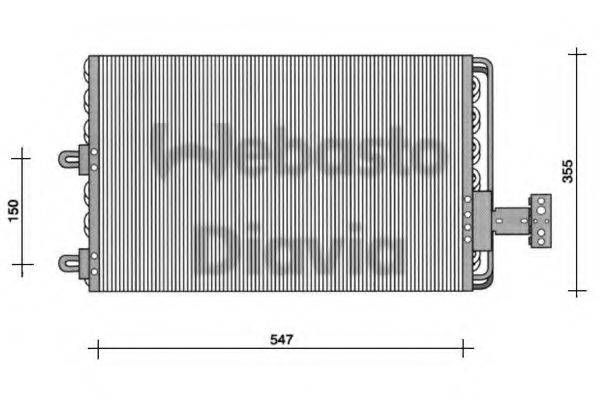 WEBASTO 82D0225023B Конденсатор, кондиционер