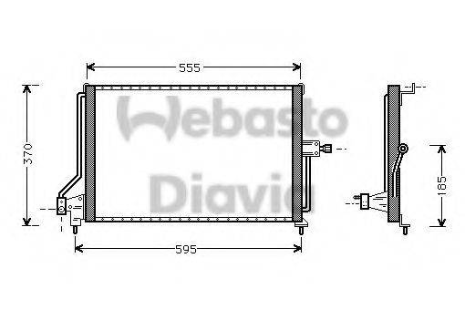 WEBASTO 82D0225047B Конденсатор, кондиционер