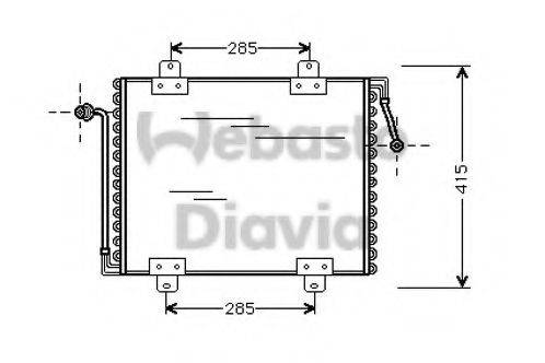 WEBASTO 82D0225056A Конденсатор, кондиционер