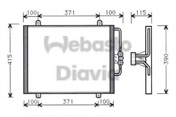 WEBASTO 82D0225065B Конденсатор, кондиционер