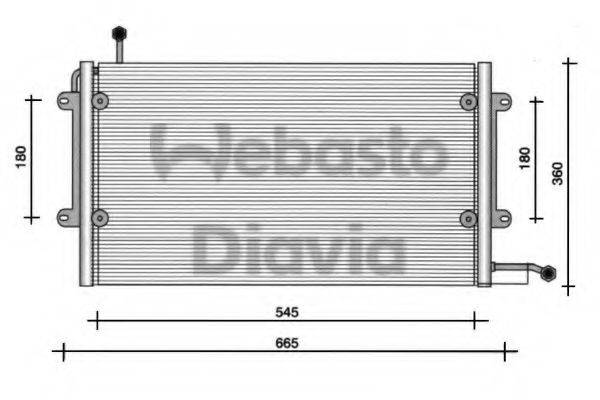 WEBASTO 82D0225072B Конденсатор, кондиционер