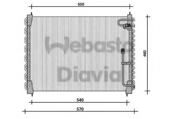 WEBASTO 82D0225077B Конденсатор, кондиционер
