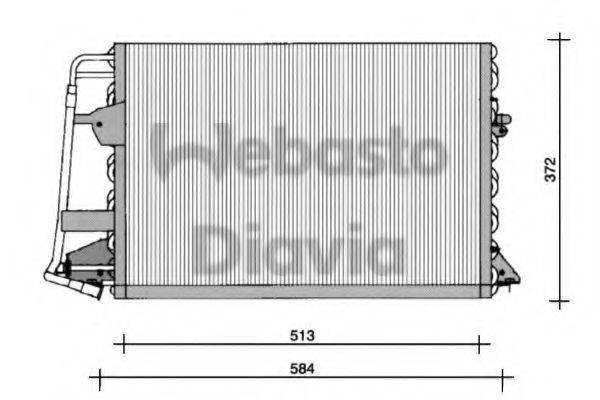 WEBASTO 82D0225099A Конденсатор, кондиционер