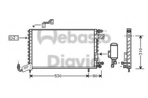 WEBASTO 82D0225101A Конденсатор, кондиционер