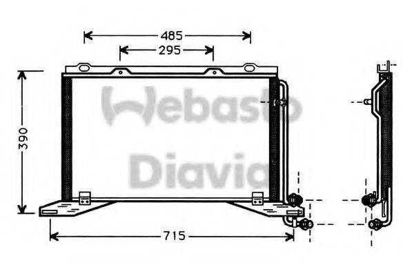 WEBASTO 82D0225124A Конденсатор, кондиционер