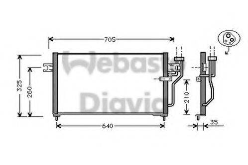 WEBASTO 82D0225127A Конденсатор, кондиционер