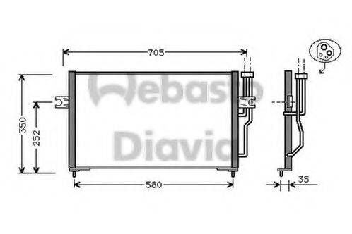 WEBASTO 82D0225143A Конденсатор, кондиционер