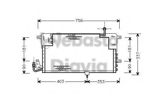 WEBASTO 82D0225144A Конденсатор, кондиционер