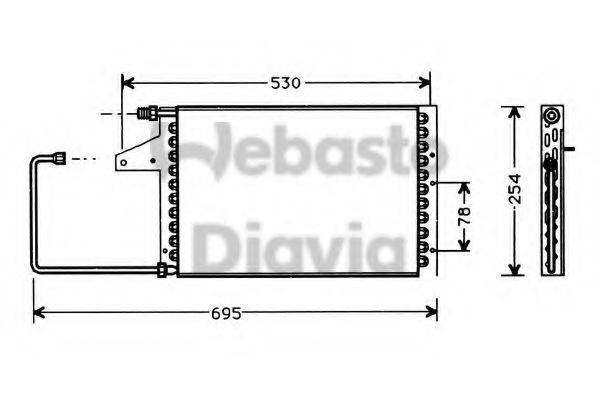 WEBASTO 82D0225156A Конденсатор, кондиционер