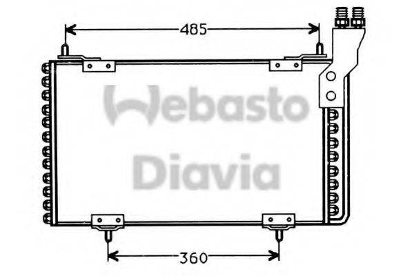 WEBASTO 82D0225158A Конденсатор, кондиционер