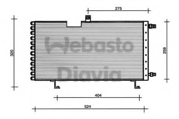 WEBASTO 82D0225175A Конденсатор, кондиционер