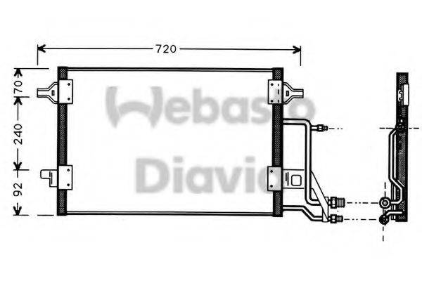 WEBASTO 82D0225184A Конденсатор, кондиционер