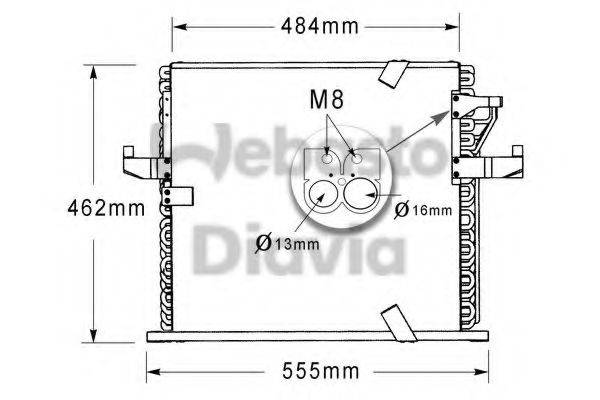 WEBASTO 82D0225186A Конденсатор, кондиционер