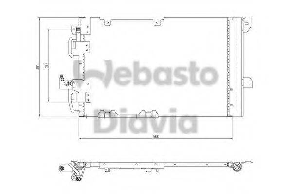 WEBASTO 82D0225196A Конденсатор, кондиционер