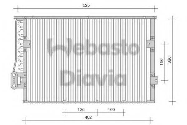 WEBASTO 82D0225234A Конденсатор, кондиционер