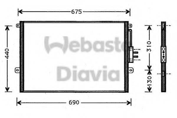 WEBASTO 82D0225249A Конденсатор, кондиционер