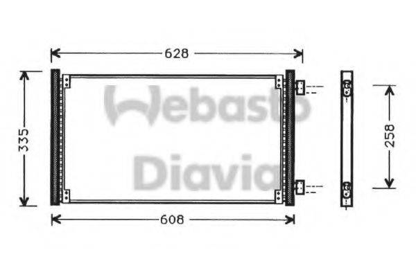 WEBASTO 82D0225268A Конденсатор, кондиционер