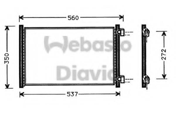 WEBASTO 82D0225271A Конденсатор, кондиционер