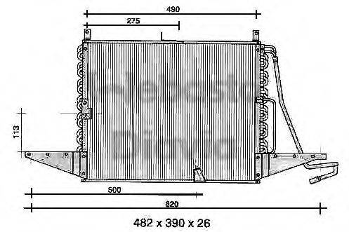 WEBASTO 82D0225273A Конденсатор, кондиционер