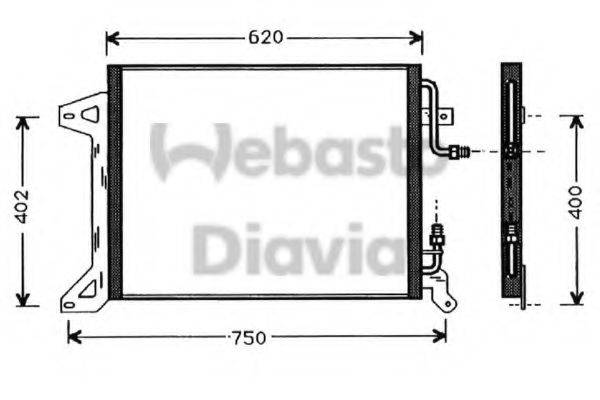 WEBASTO 82D0225294A Конденсатор, кондиционер