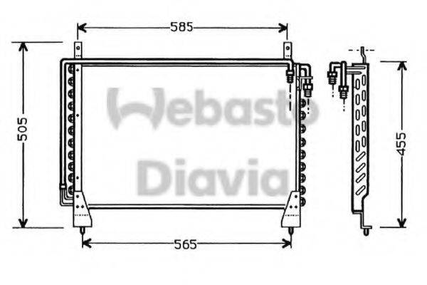 WEBASTO 82D0225325A Конденсатор, кондиционер
