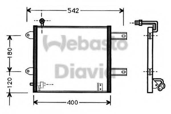 WEBASTO 82D0225373A Конденсатор, кондиционер