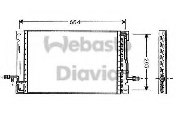 WEBASTO 82D0225395A Конденсатор, кондиционер