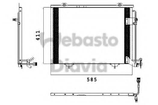 WEBASTO 82D0225432A Конденсатор, кондиционер