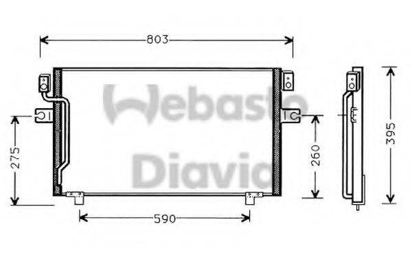 WEBASTO 82D0225439A Конденсатор, кондиционер