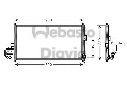 WEBASTO 82D0225462A Конденсатор, кондиционер