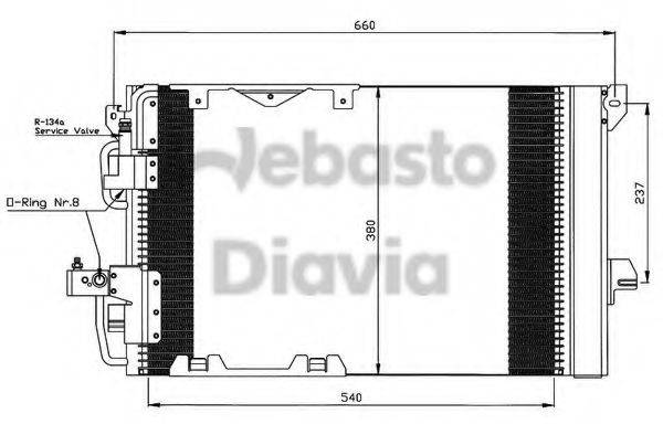 WEBASTO 82D0225478A Конденсатор, кондиционер