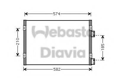 WEBASTO 82D0225486A Конденсатор, кондиционер