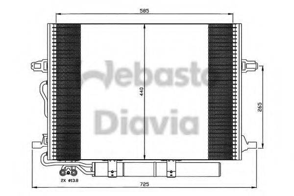 WEBASTO 82D0225503A Конденсатор, кондиционер