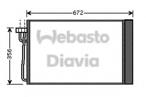 WEBASTO 82D0225512A Конденсатор, кондиционер