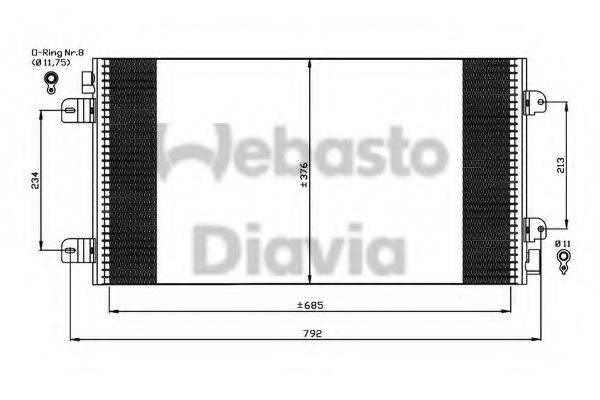 WEBASTO 82D0225534A Конденсатор, кондиционер